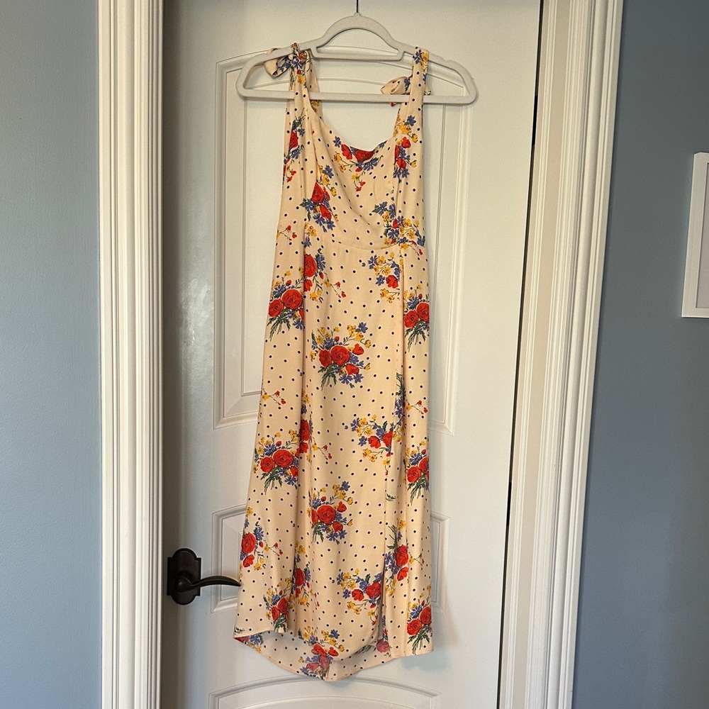 Sézane Floral Polka Dot Dress